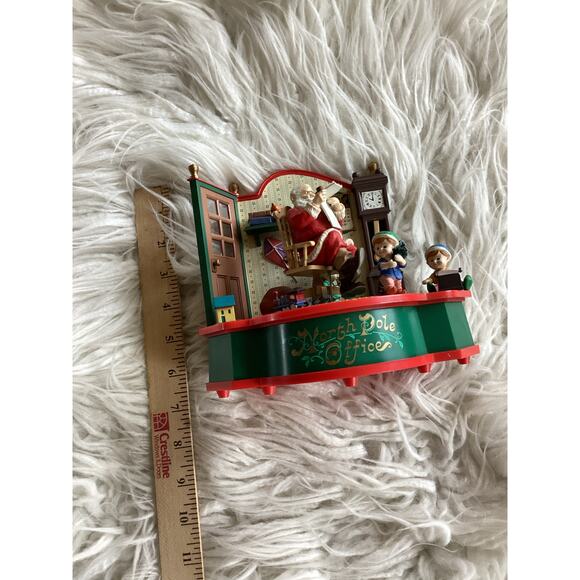 Vintage (UU2) Trim a Home Santas Office Animated Musical Christmas Figure - Picture 8 of 8